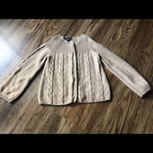 5/$20 Caramel color cable knit sweater